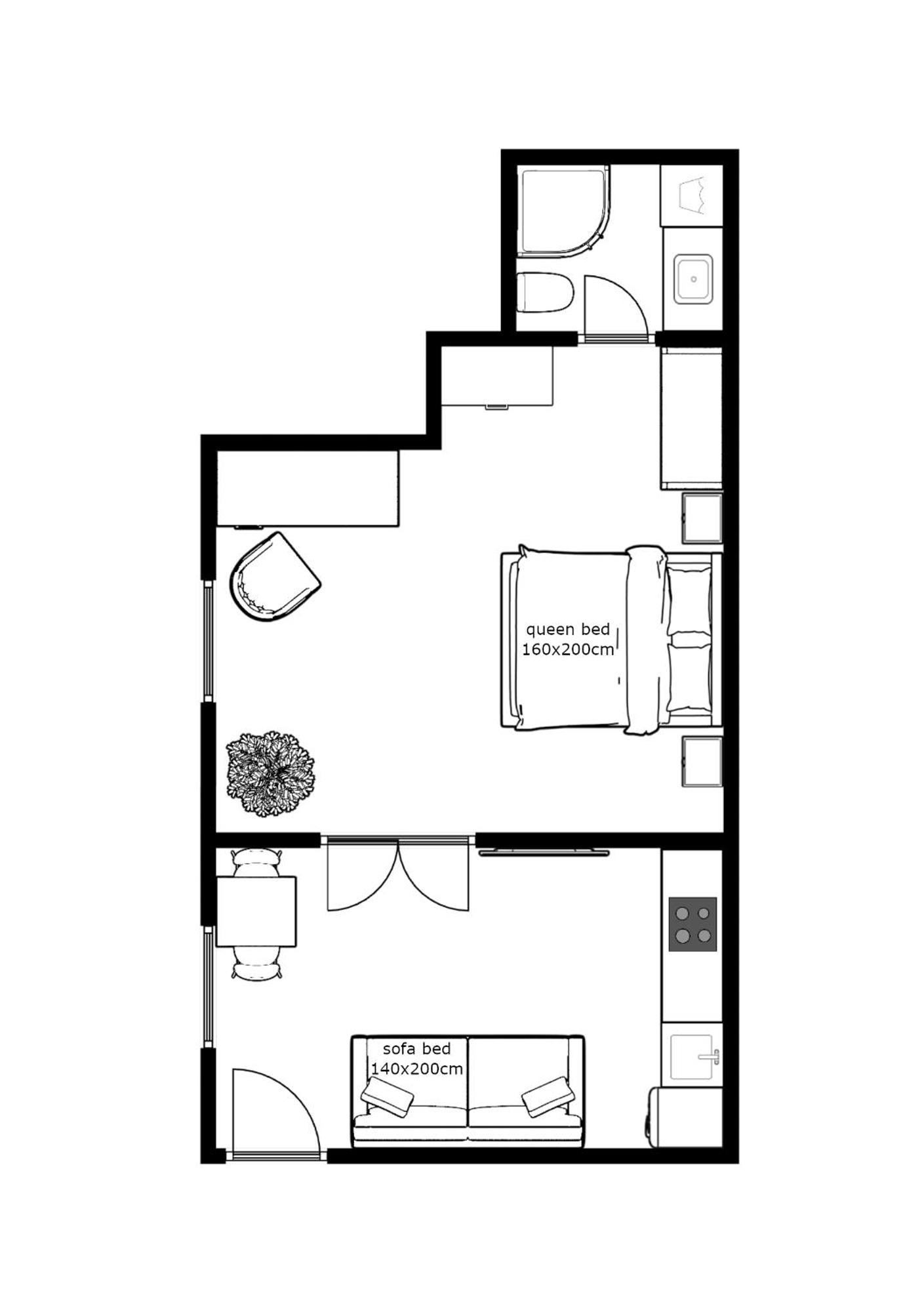A13 Downtown With Parking Appartement